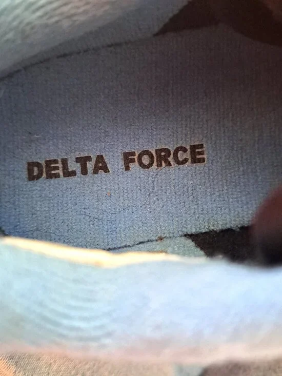 Nike Delta Force Low Toddler 6.5C Black & Baby Blue Sneakers 325241-066 - Picture 5 of 6